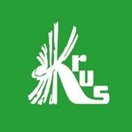Logo Krus, Białe litery na zielonym tle.