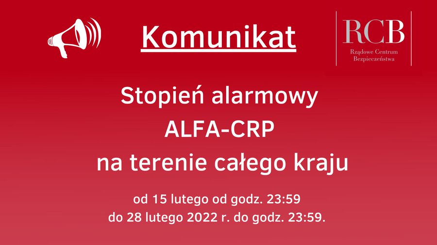 Stopień Alarmowy ALFA-CRP