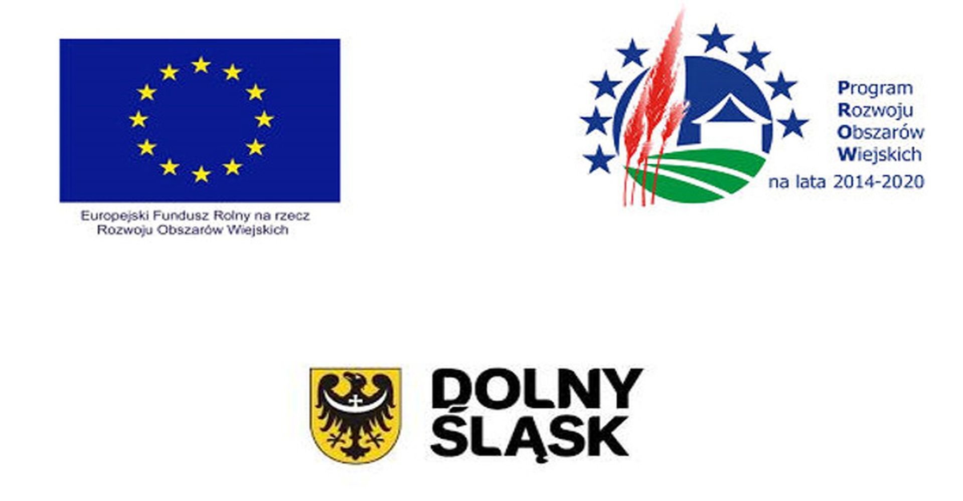 logo europejski fundusz rolny na rzecz rozwoju obszarów wiejskich, logo program rozwoju obszarów wiejskich na lata 2014-2020, logo dolny śląsk