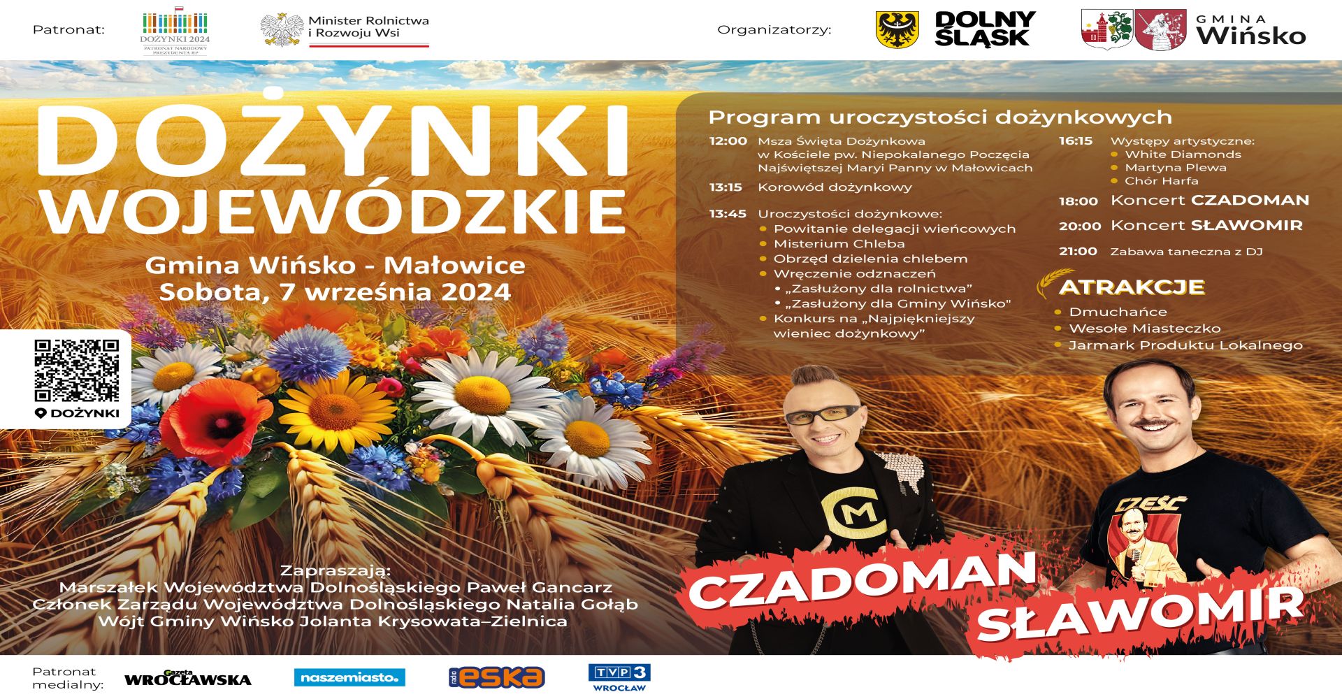 plakat Dożynek Wojewódzkich w Małowicach