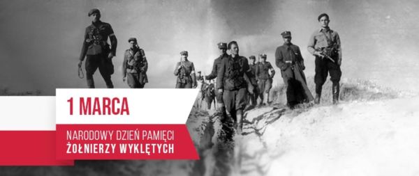 plakat przedstawiający żołnierzy wyklętych